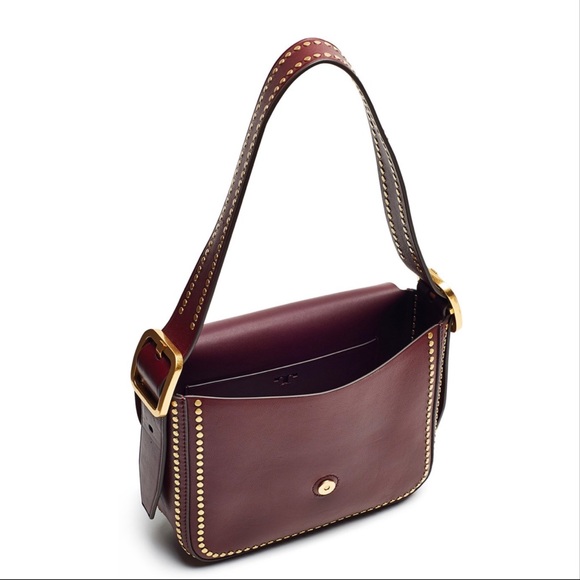 Tory Burch Sawyer Studded Bag EUC - Picture 2 of 10